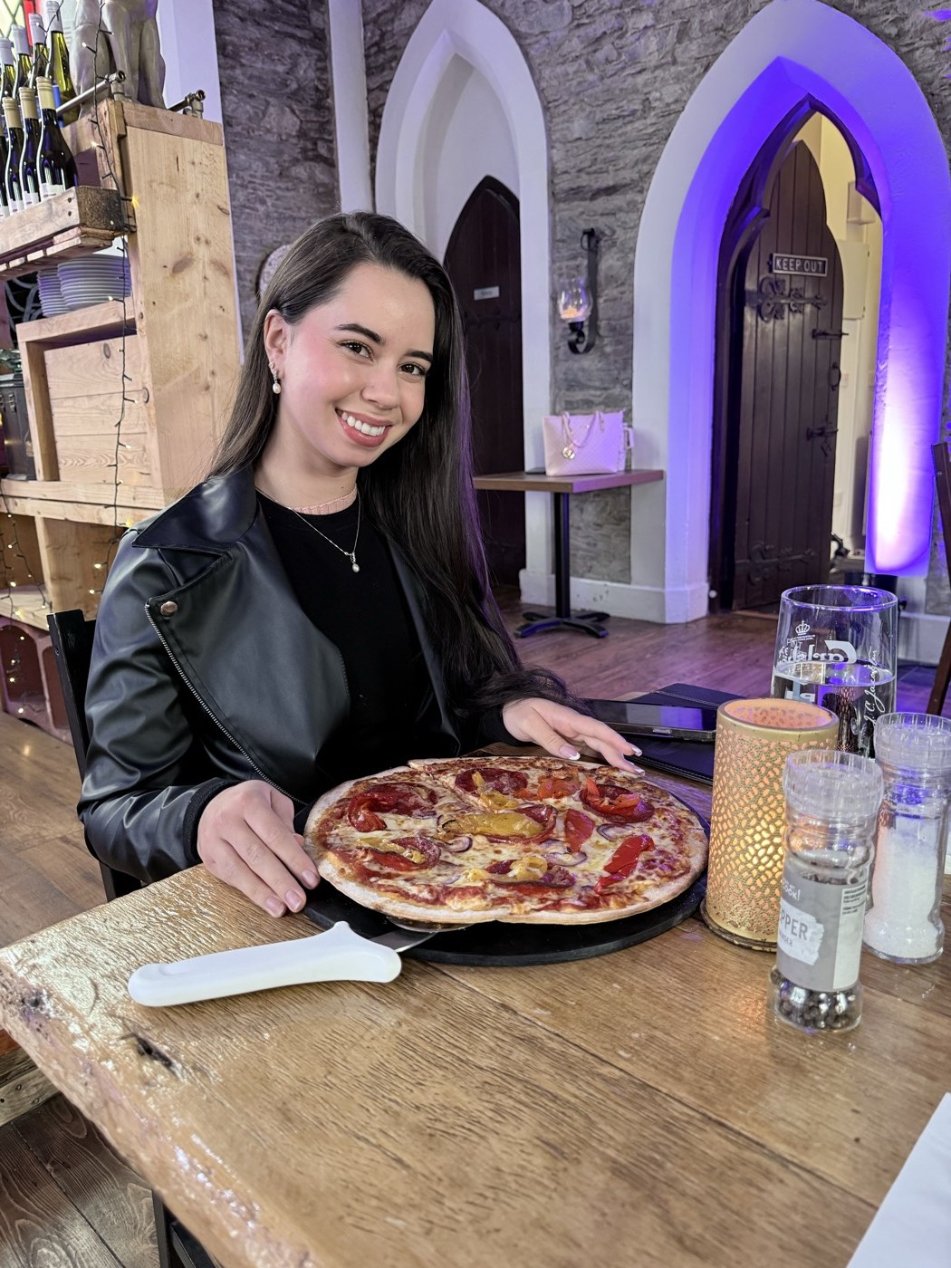 Girl with pizza — The Oratory, Cahersiveen